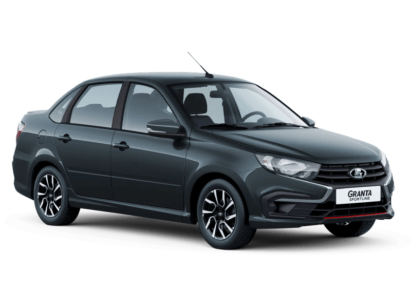 Купить Lada Granta Sportline в Челябинске - СЕРЕБРИСТО-ТЕМНО-СЕРЫЙ "БОРНЕО" (633) - МЕТАЛЛИК